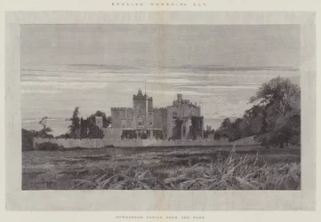 Powderham Castle vanuit het park